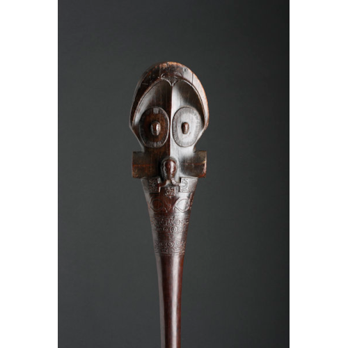 Marquesas Islands Carved Ironwood Bifacial War Club ‘′U′U’